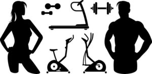 Fitness Gym equipment (Vector)